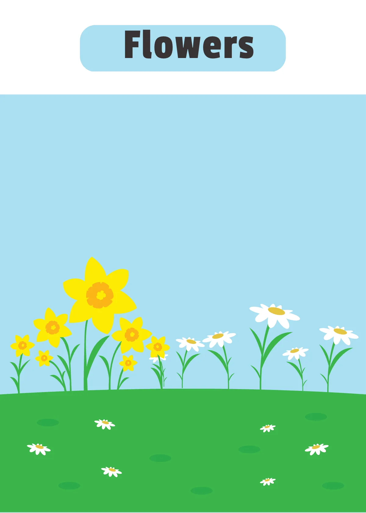 Free Spring Flash Card Template to Edit Online