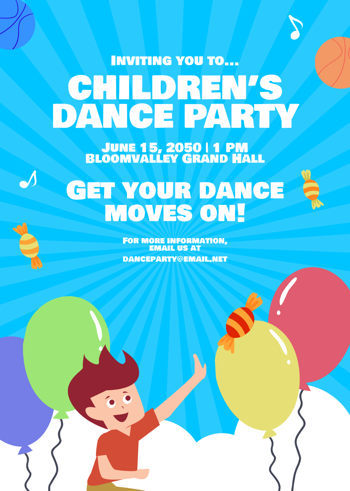 Free Children's Party Invitation Template