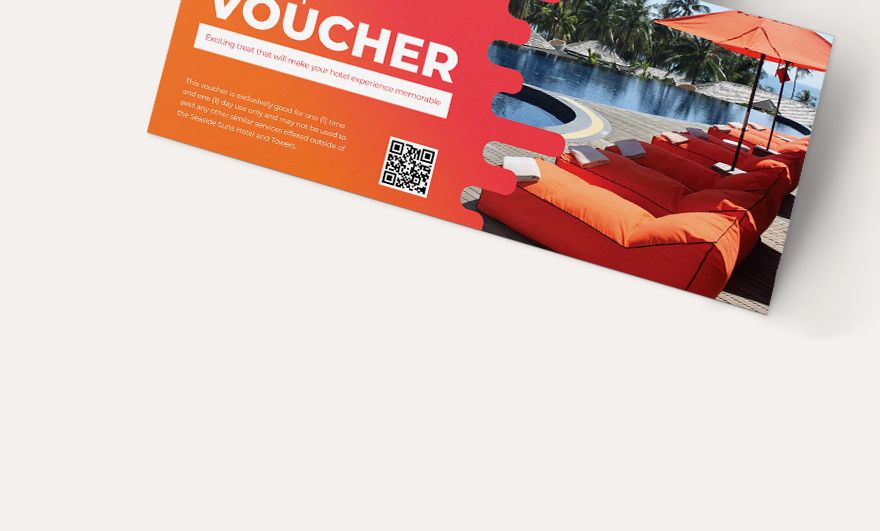 Resort Hotel Voucher Template