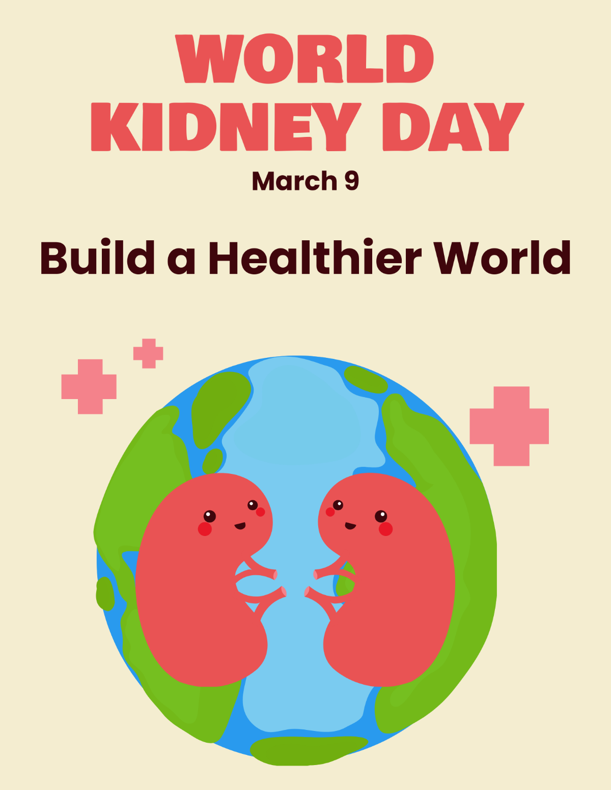 Free World Kidney Day Flyer Background Template