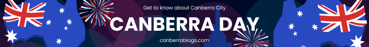 Free Canberra Day Website Banner Template
