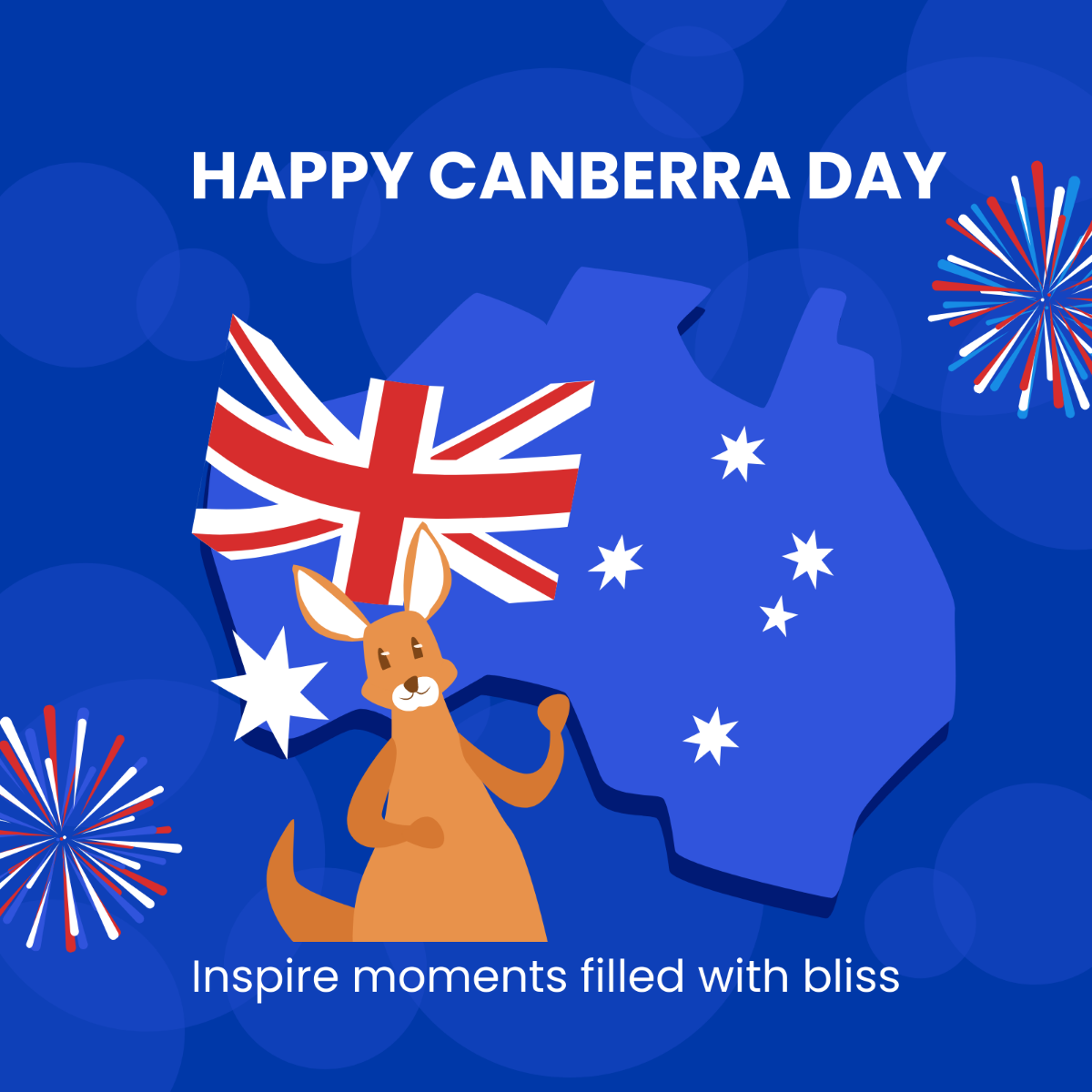 Free Canberra Day Whatsapp Post Template