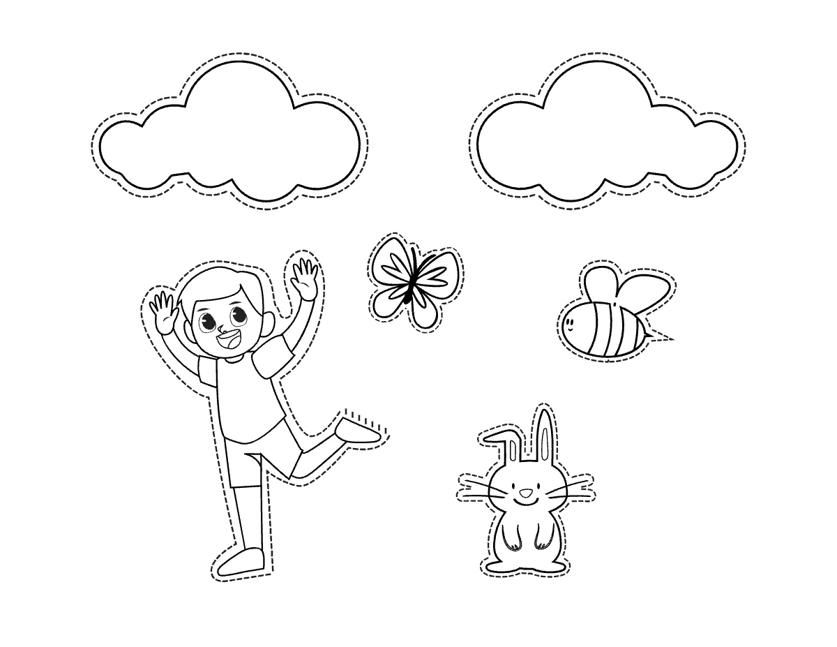 Free Spring Cutout Template to Edit Online