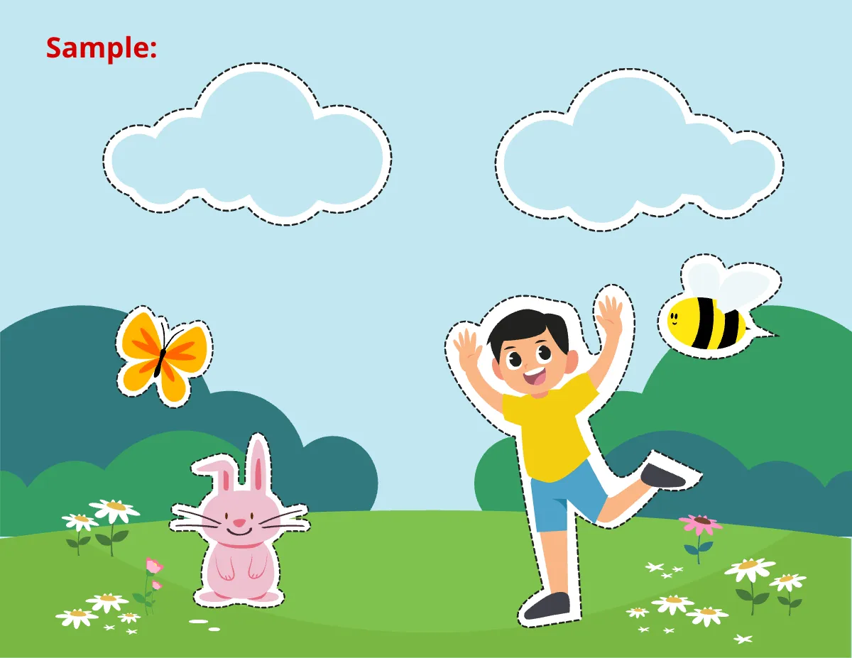 Free Spring Cutout Template to Edit Online