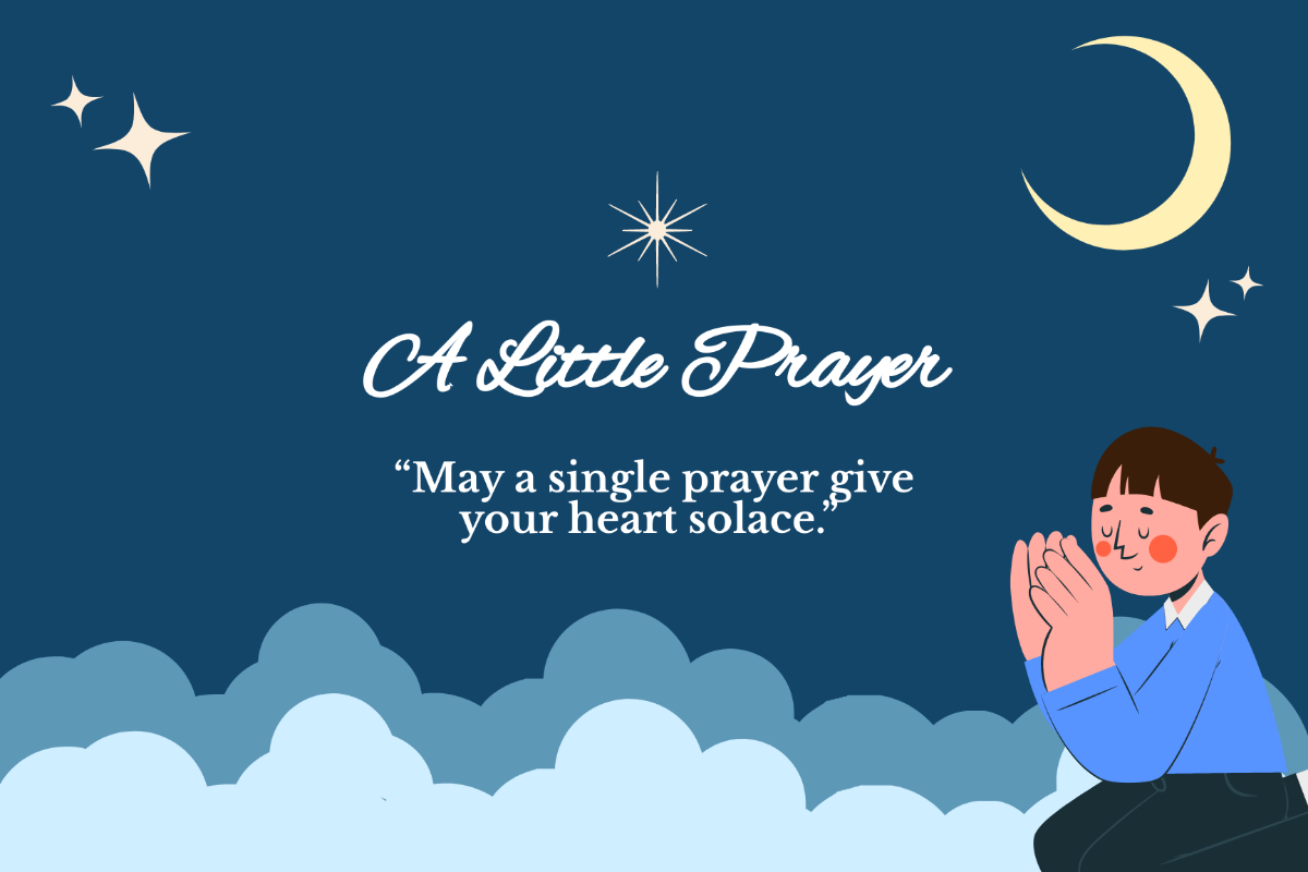 Prayer Post Card Template