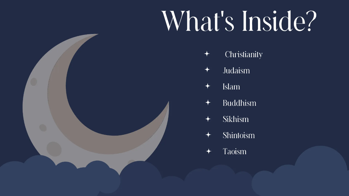 Free Prayer Practices Presentation Template to Edit Online