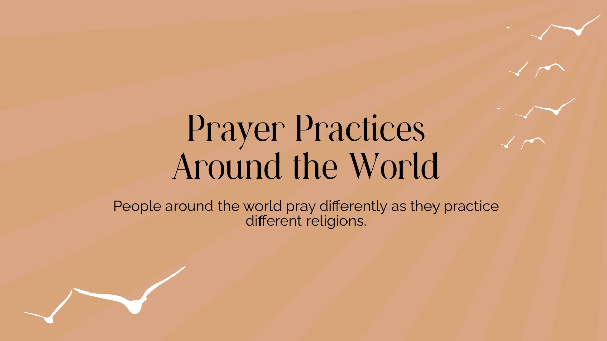 Free Prayer Practices Presentation Template to Edit Online