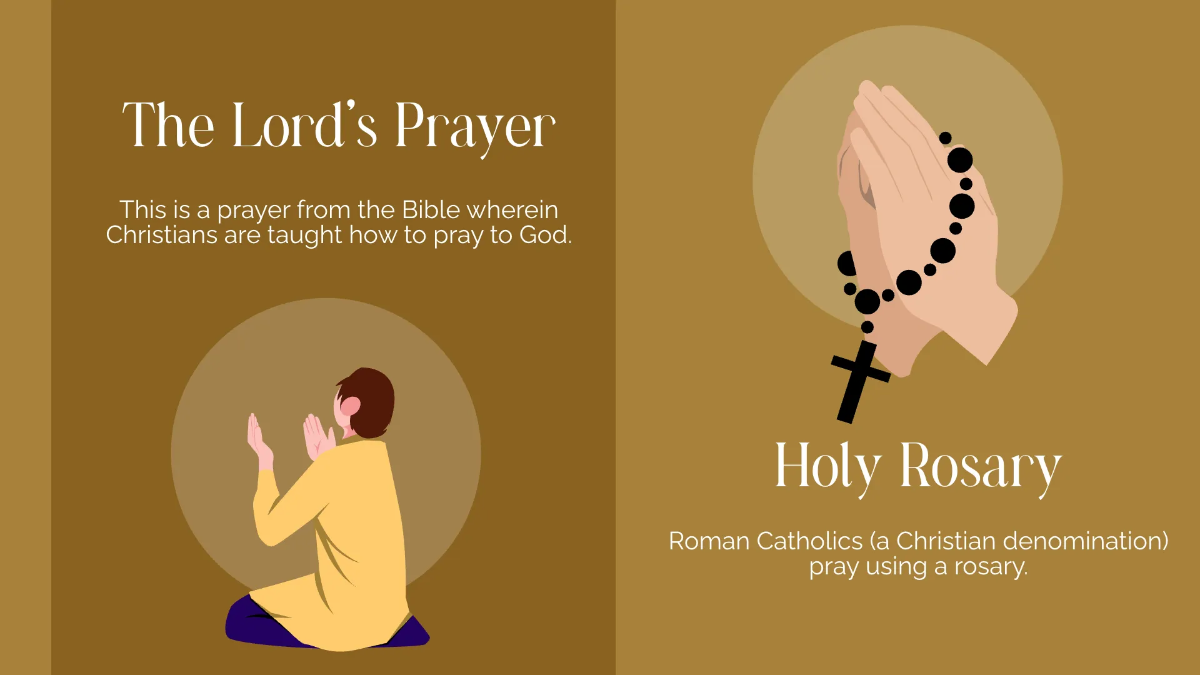 Free Prayer Practices Presentation Template to Edit Online