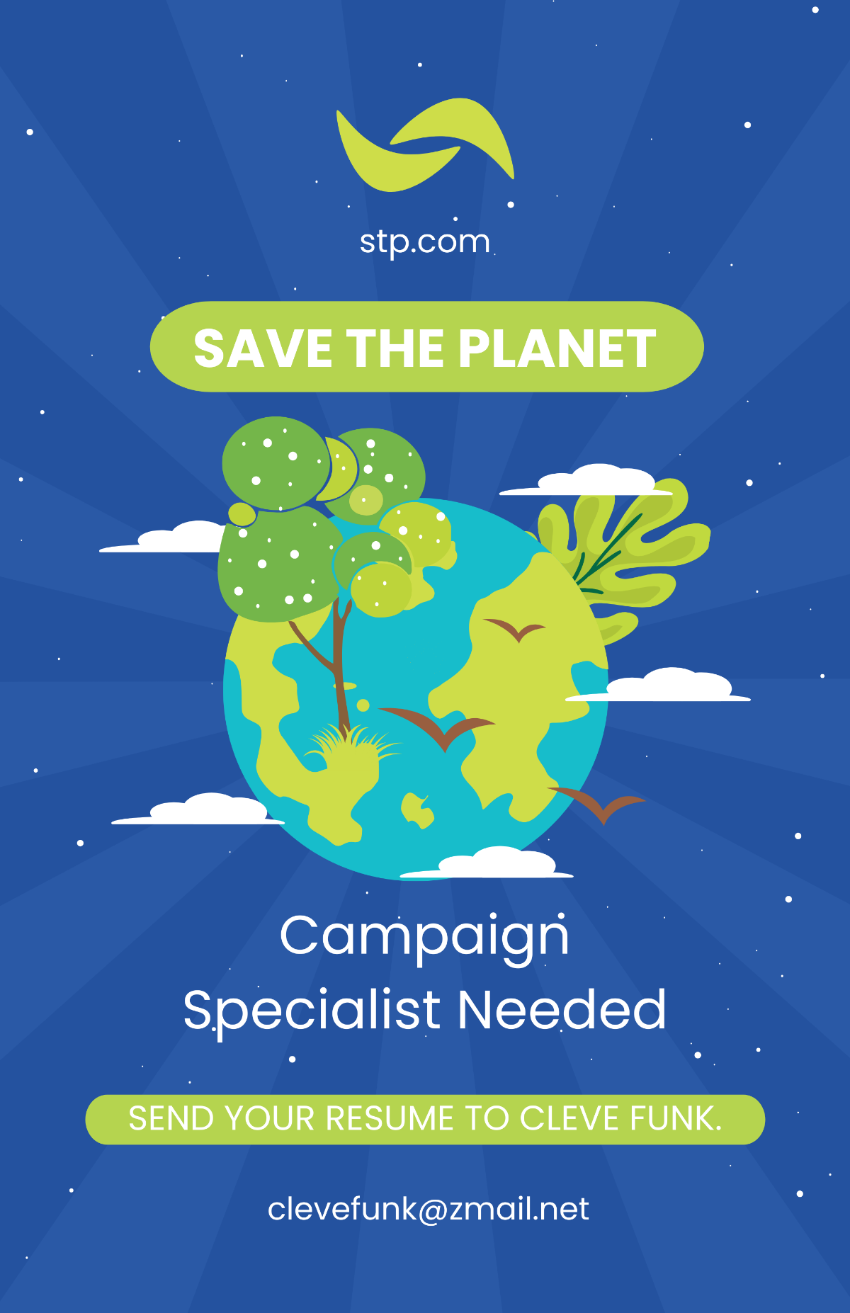 Earth Day Advertisement Poster Template