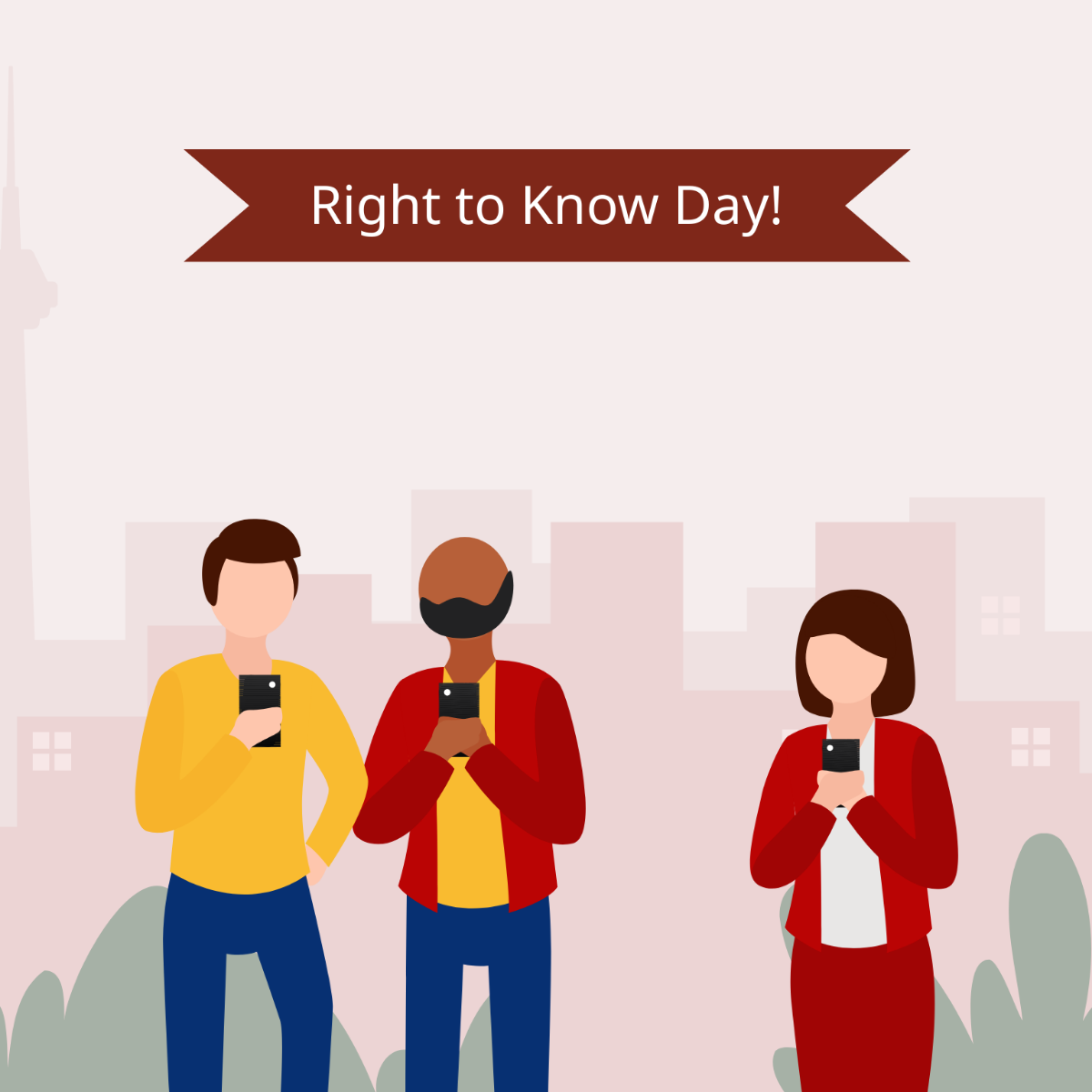 Freedom of Information Day Illustration Template