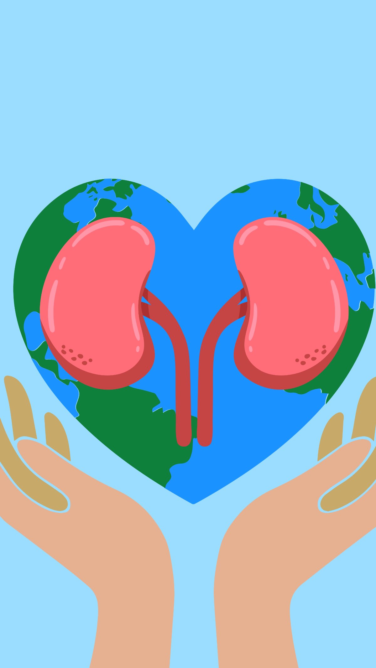 World Kidney Day iPhone Background Template