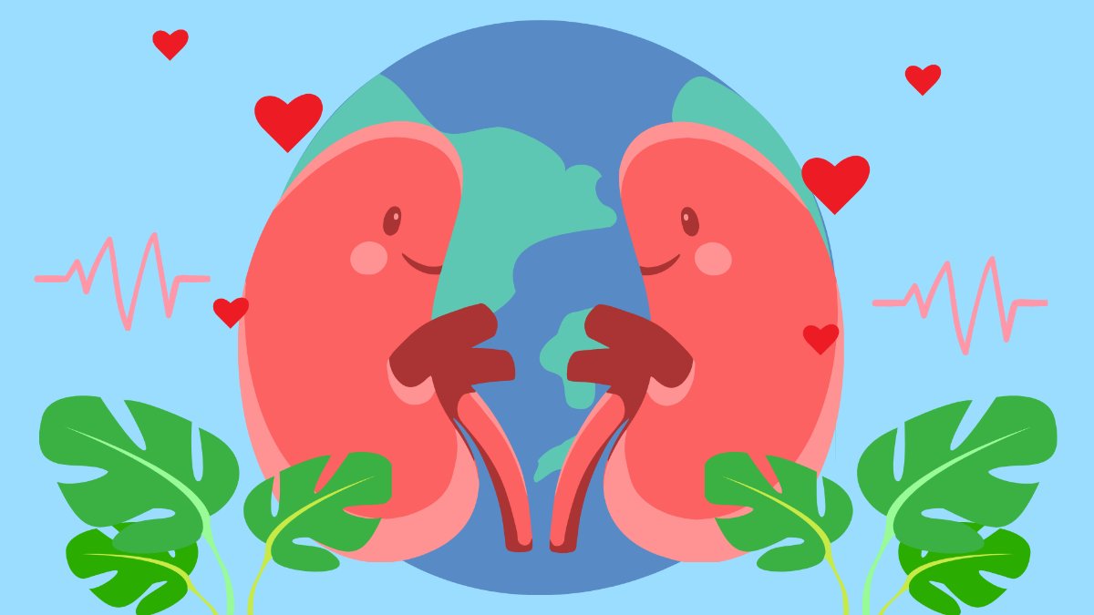 Free World Kidney Day Photo Background Template