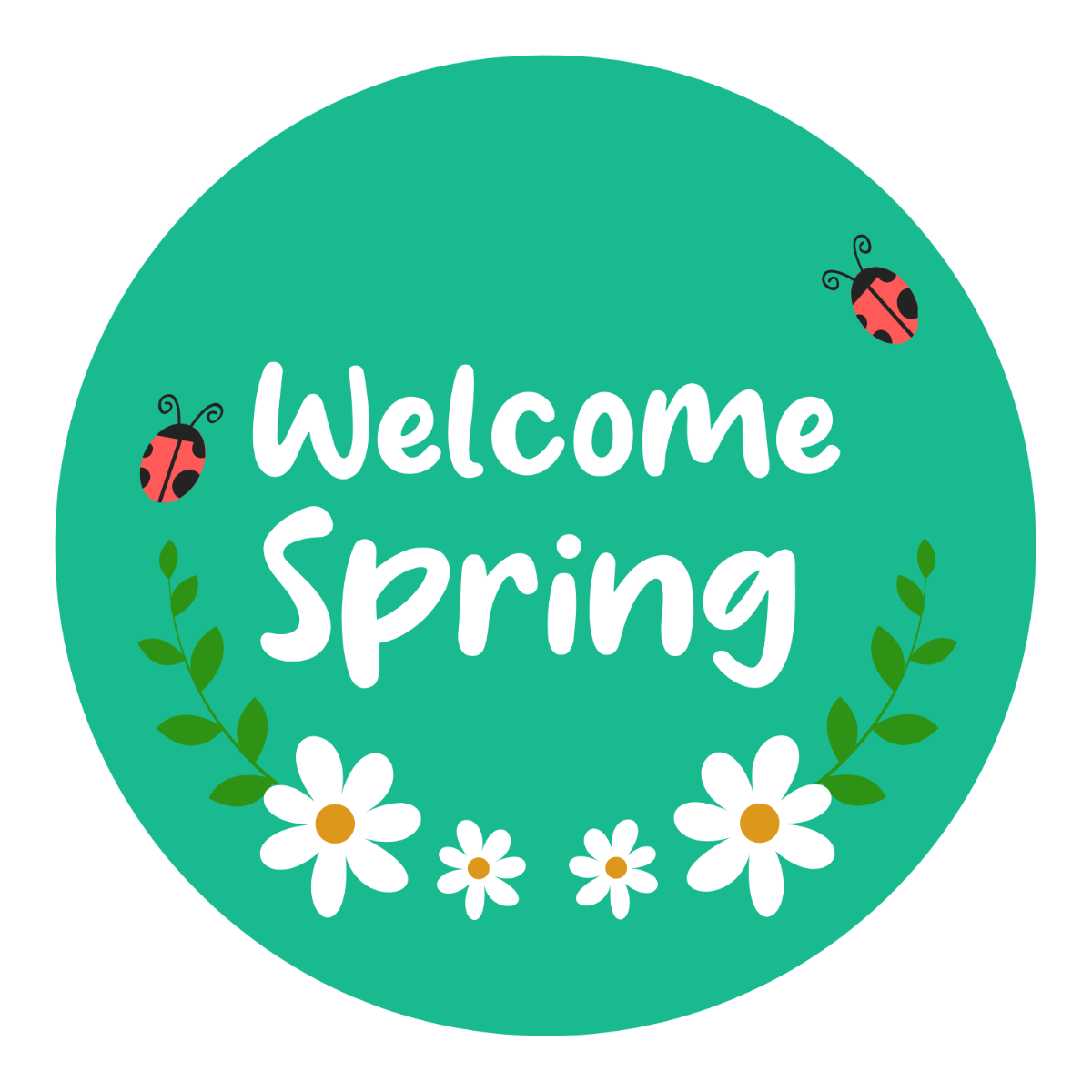 Spring Badge Template