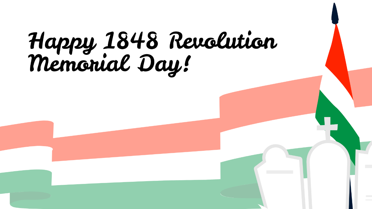Free 1848 Revolution Memorial Day Background Template