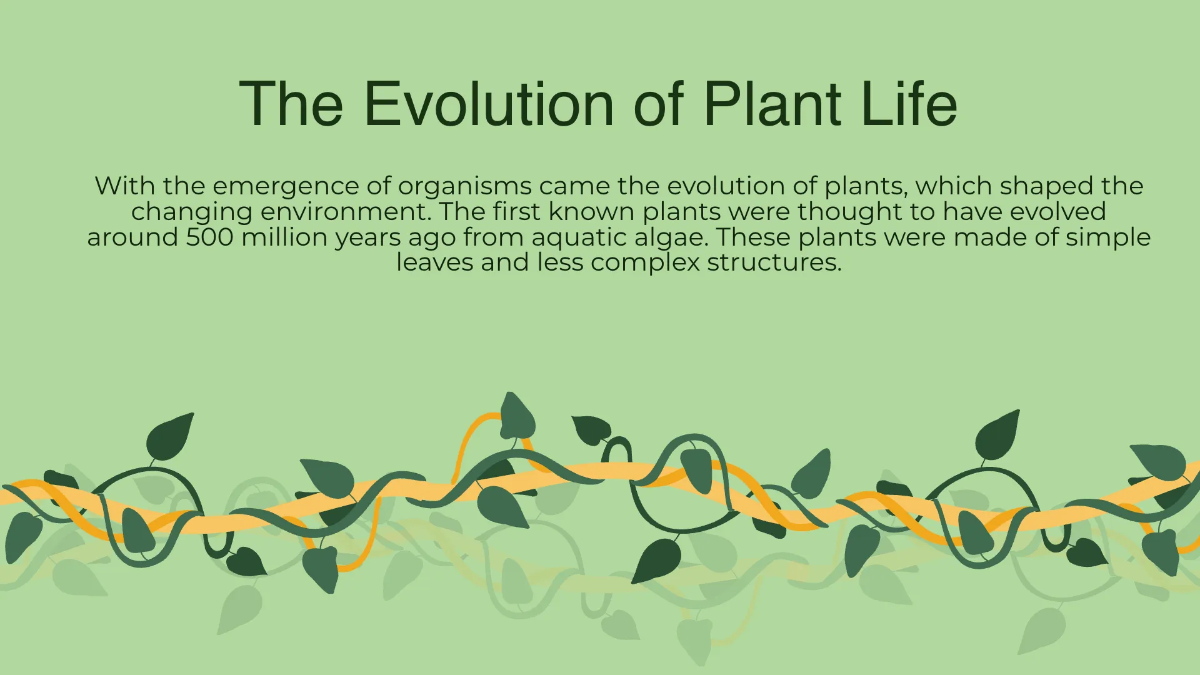 Free Nature Beauty and Evolution Presentation Template to Edit Online