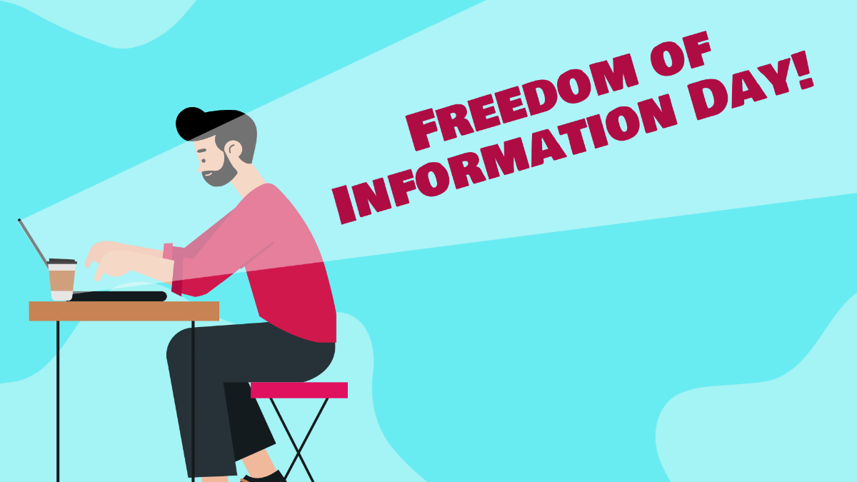 Freedom of Information Day Banner Background Template