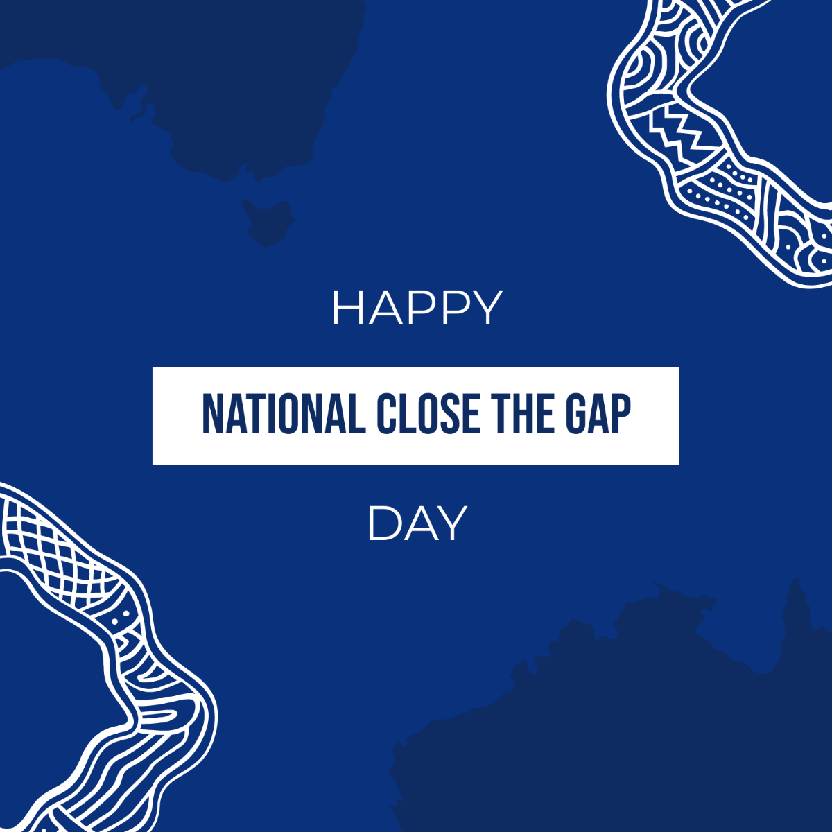 Happy National Close the Gap Day Vector Template
