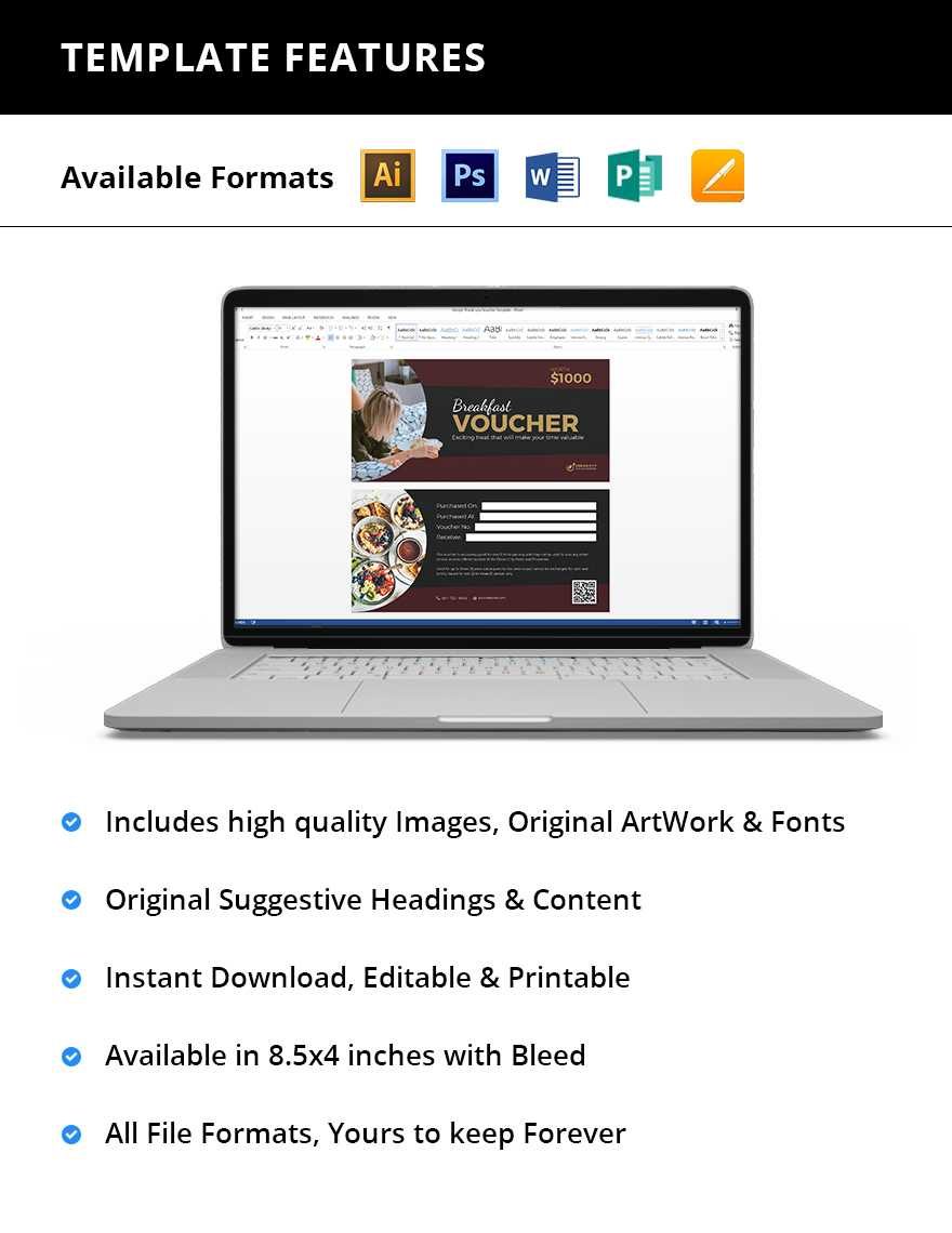 Free Breakfast In Bed Hotel Voucher Template Download In Word 