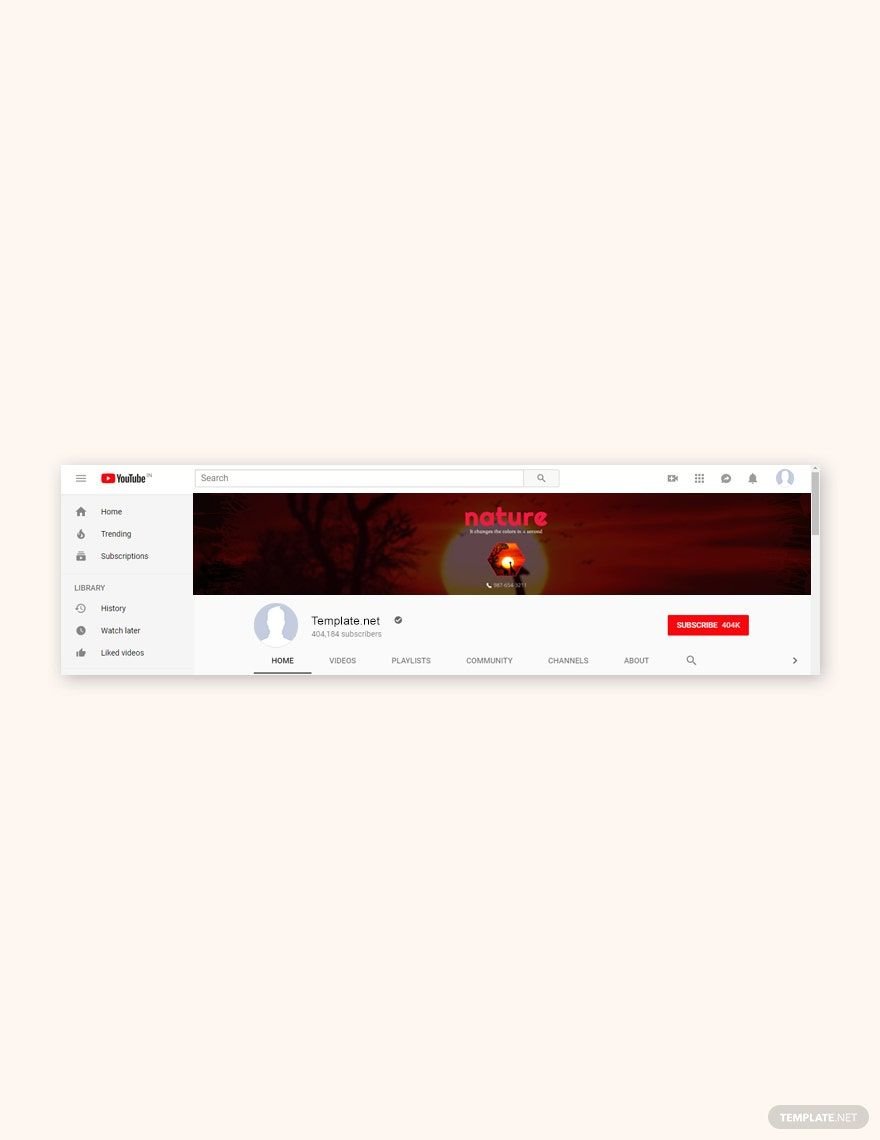 Nature YouTube Channel Template