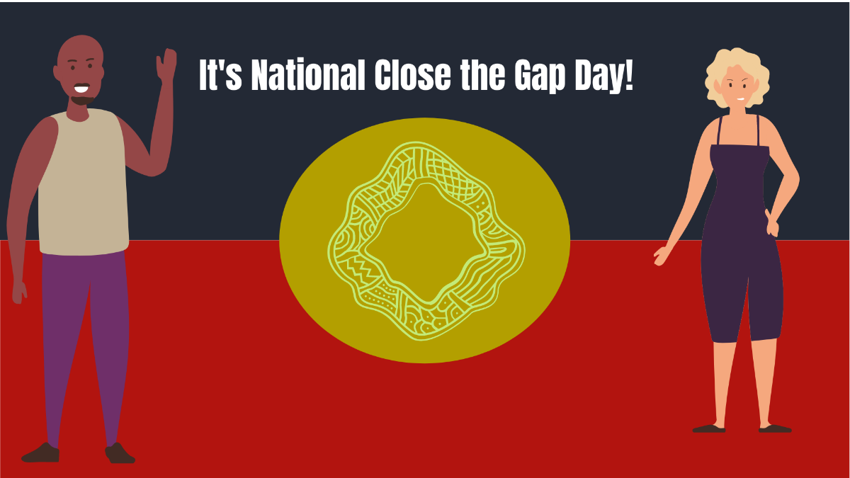 National Close the Gap Day Banner Background Template