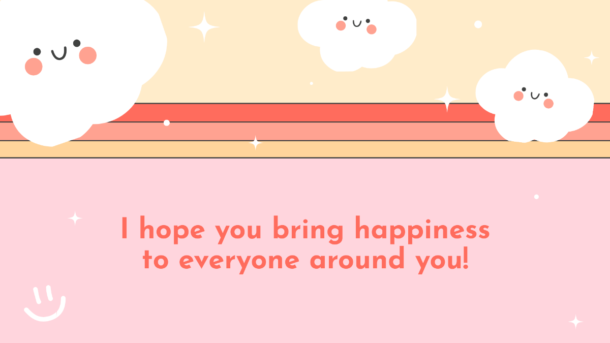 International Day of Happiness Wishes Background Template