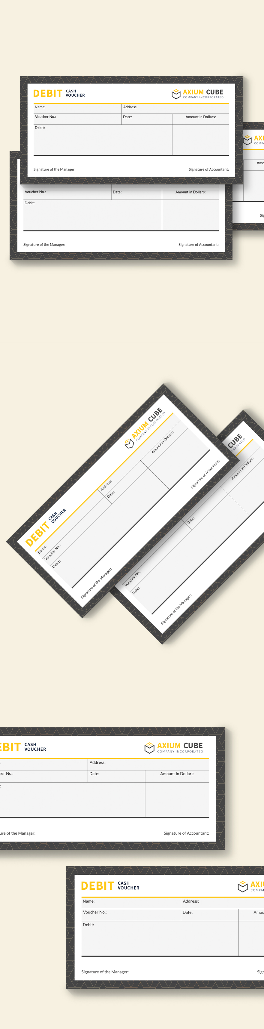 Cash Payment Voucher Template - Illustrator, Word, Apple Pages, PSD