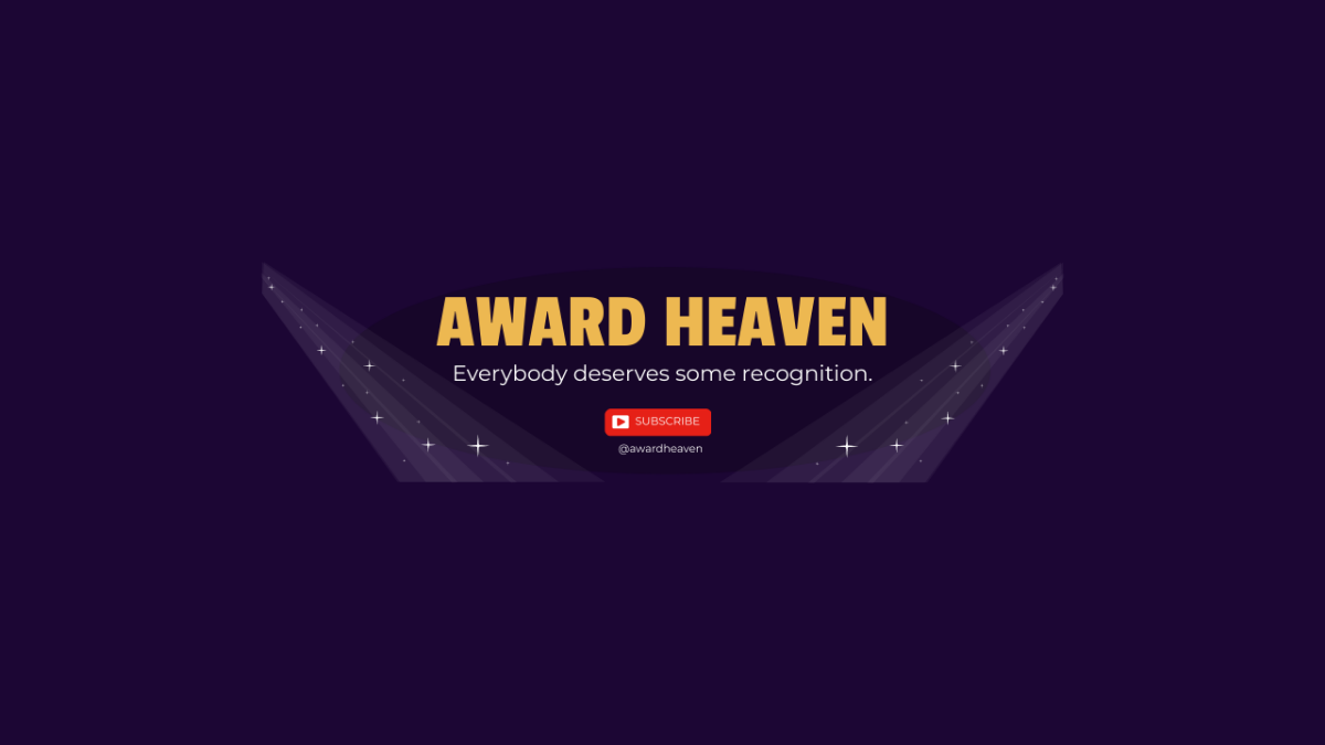 Awards Youtube Banner Template