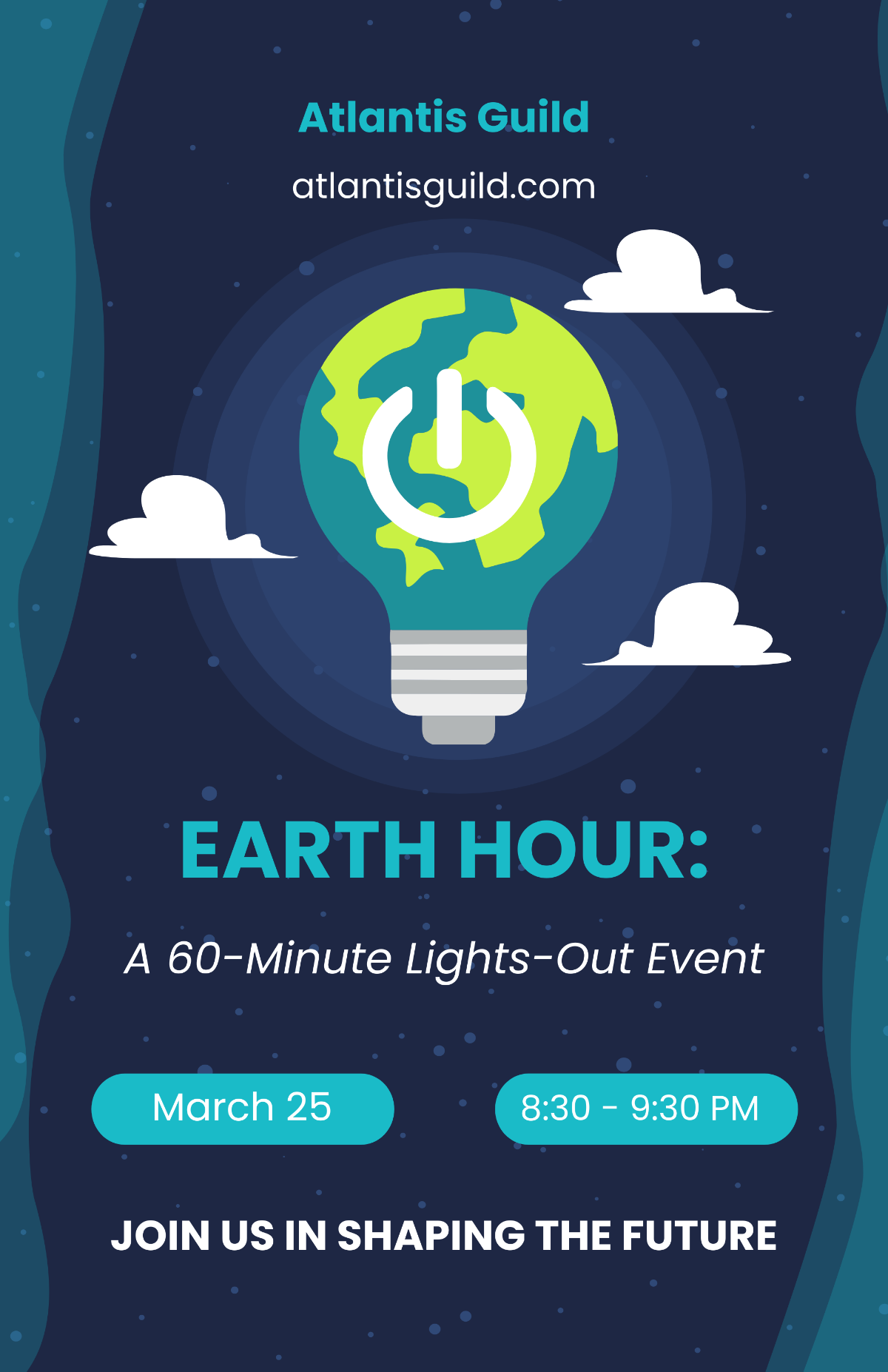 Earth Hour Observance Poster Template