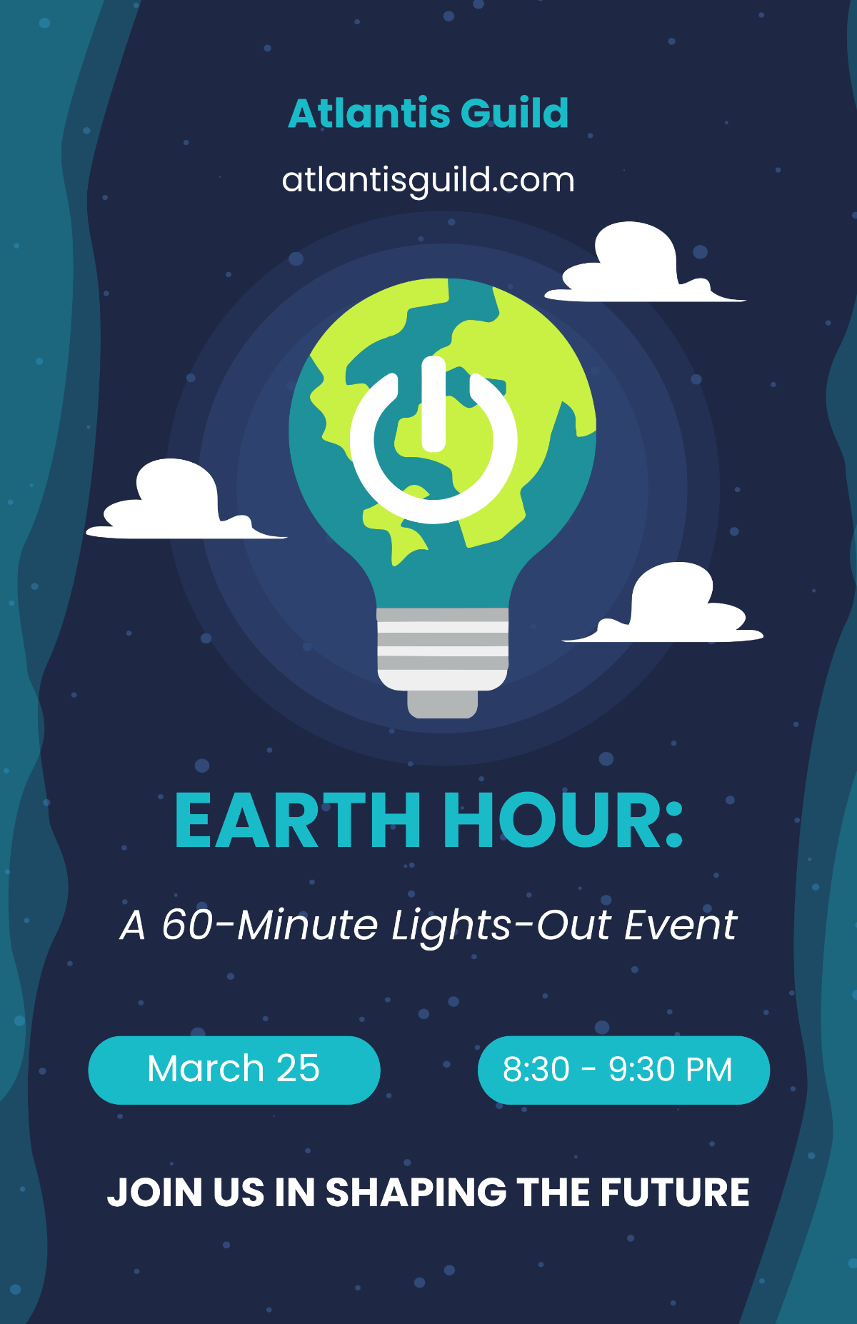 Free Earth Hour Observance Poster Template To Edit Online