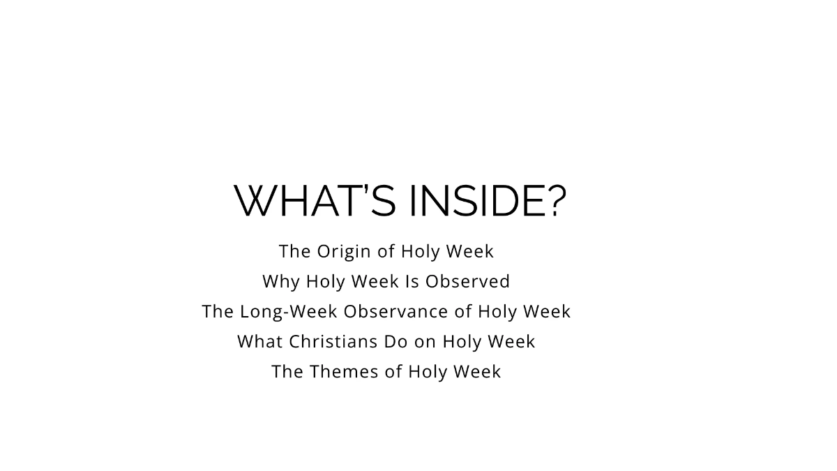 Free Holy Week Presentation Template to Edit Online