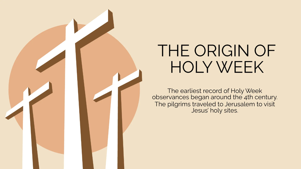 Free Holy Week Presentation Template to Edit Online