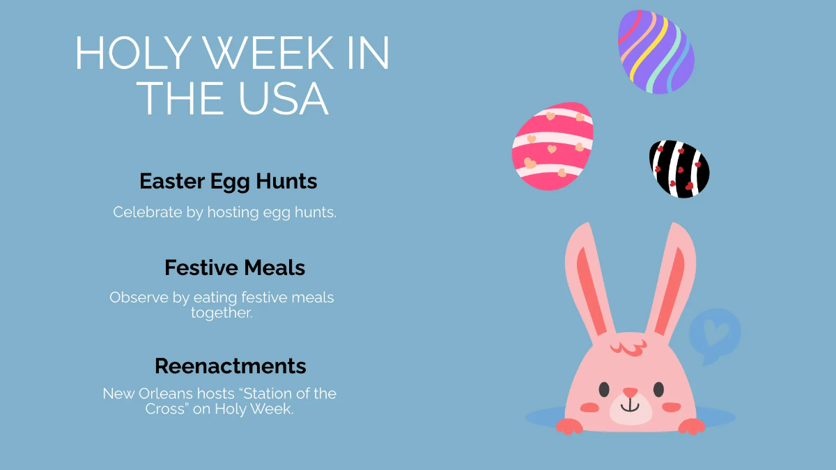 Free Holy Week Presentation Template to Edit Online