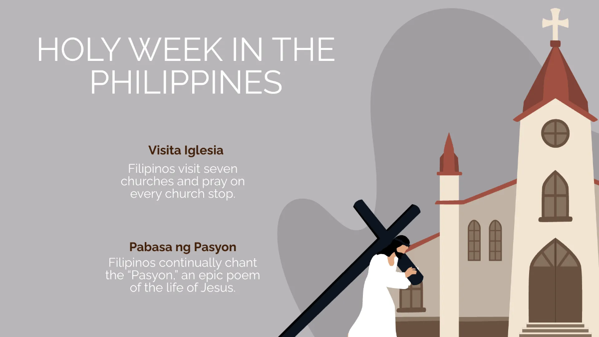 Free Holy Week Presentation Template to Edit Online