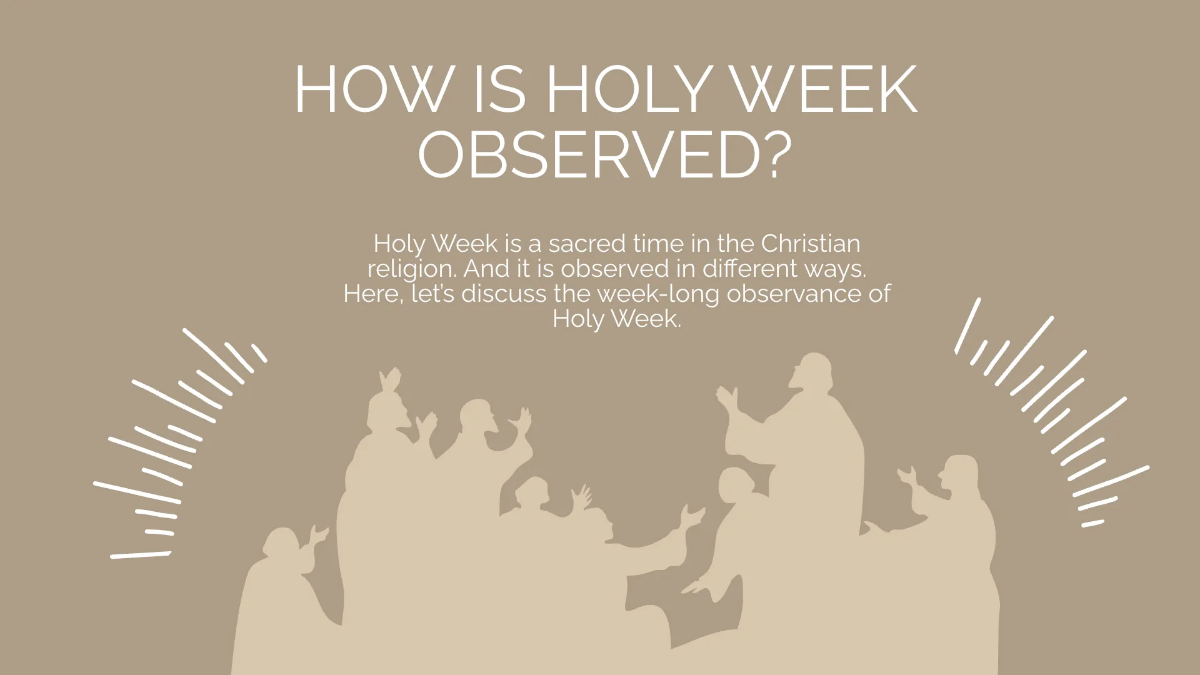 Free Holy Week Presentation Template to Edit Online