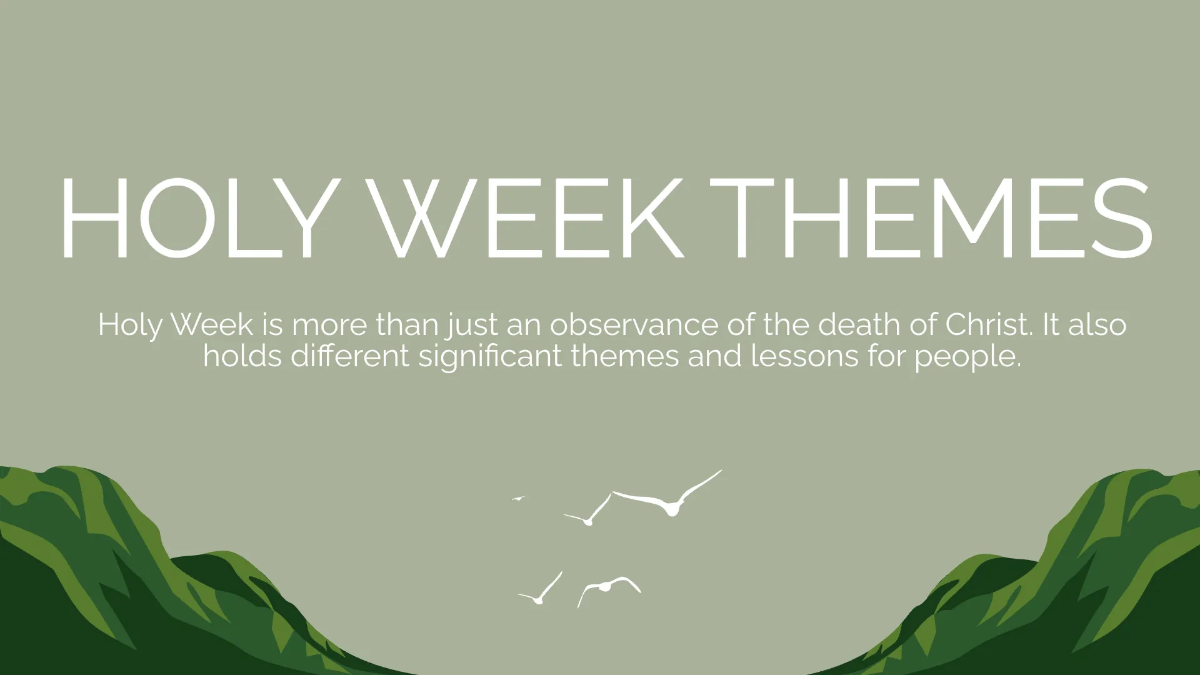 Free Holy Week Presentation Template to Edit Online