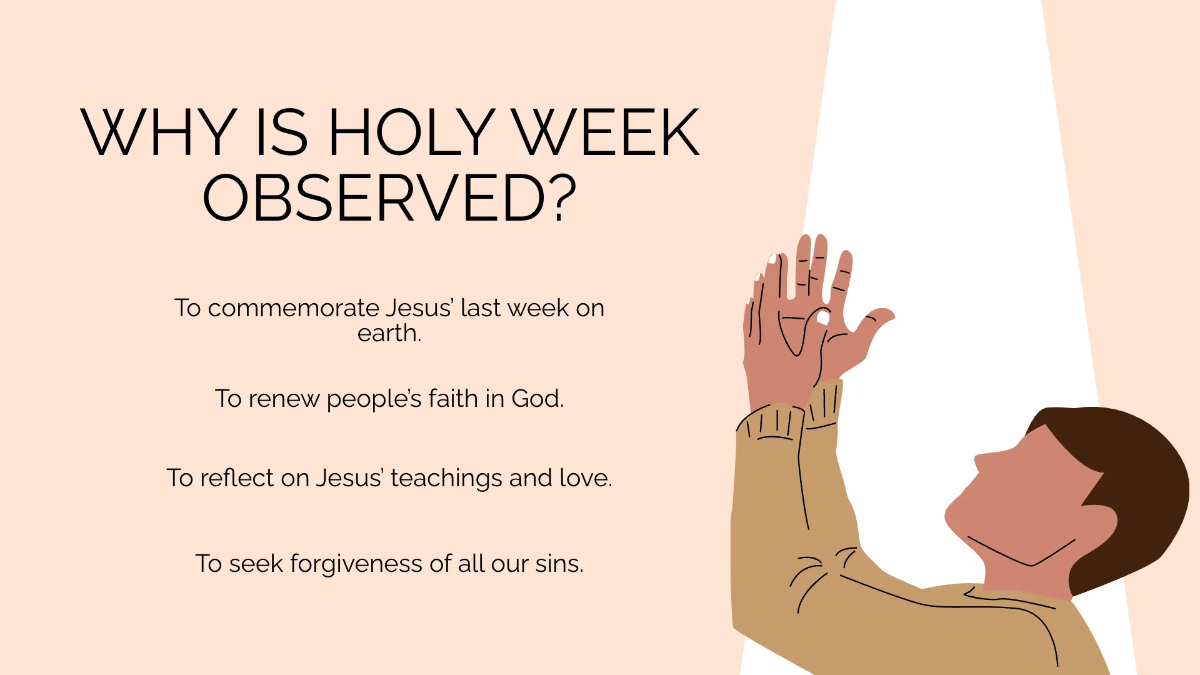 Free Holy Week Presentation Template to Edit Online