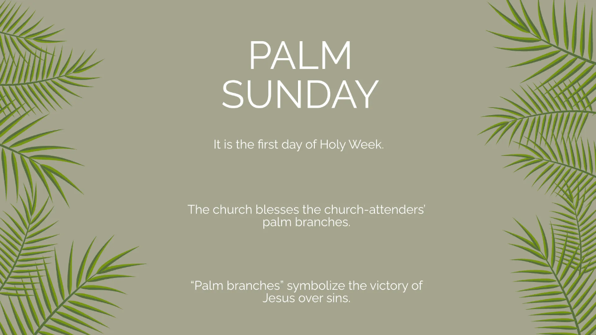 Free Holy Week Presentation Template to Edit Online
