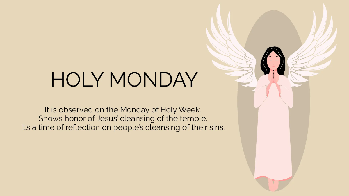 Free Holy Week Presentation Template to Edit Online