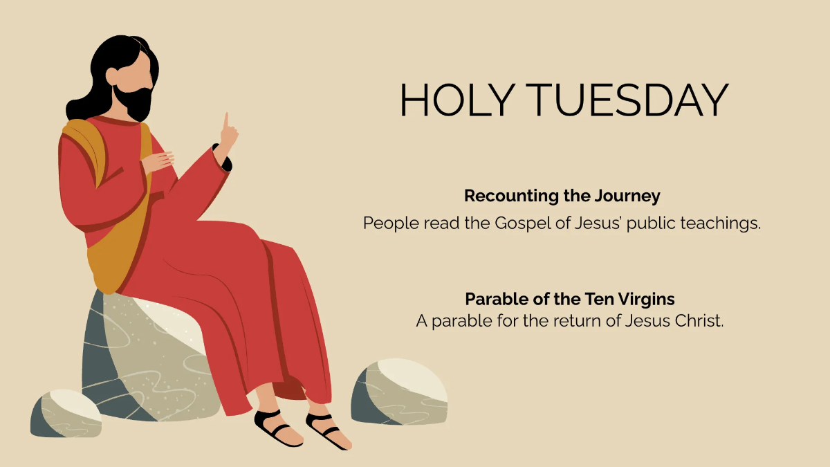 Free Holy Week Presentation Template to Edit Online