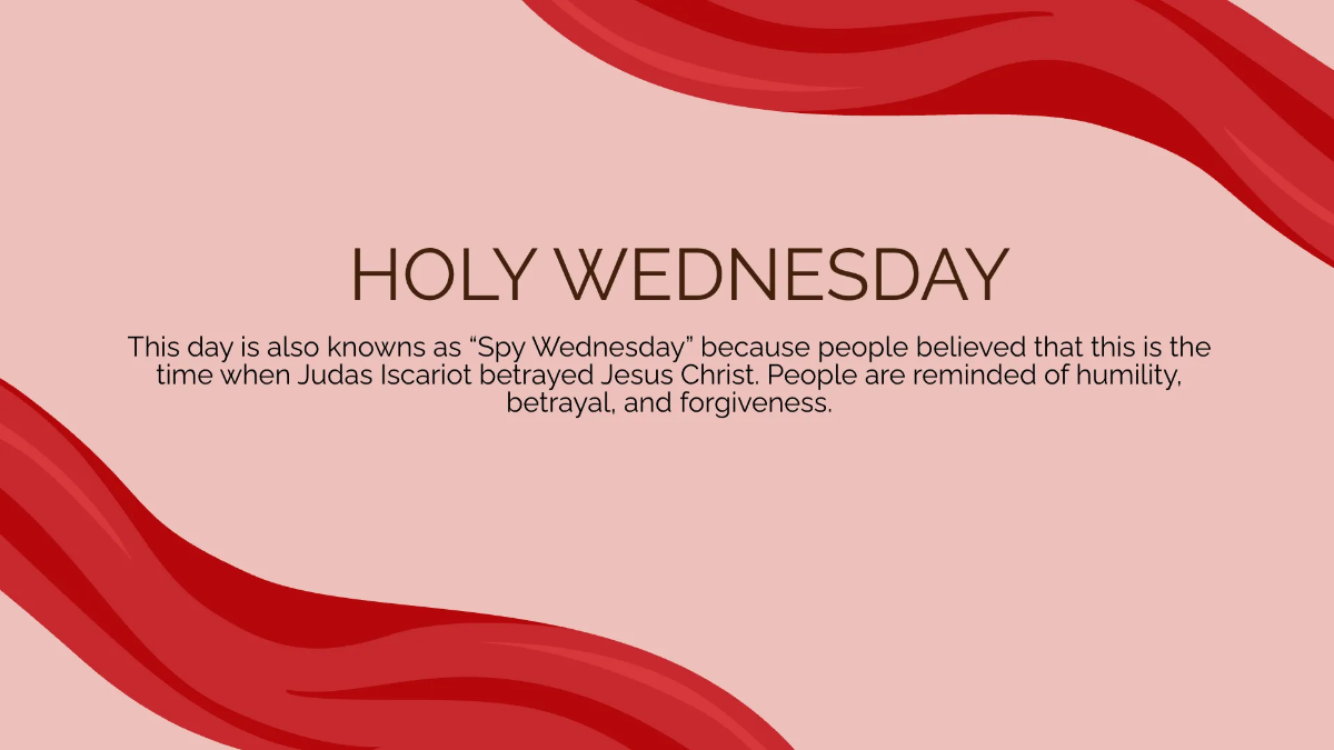 Free Holy Week Presentation Template to Edit Online