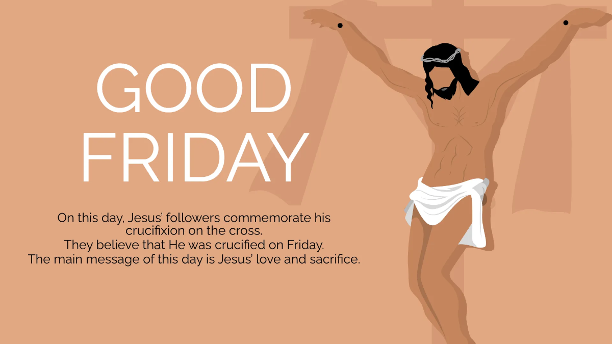 Free Holy Week Presentation Template to Edit Online