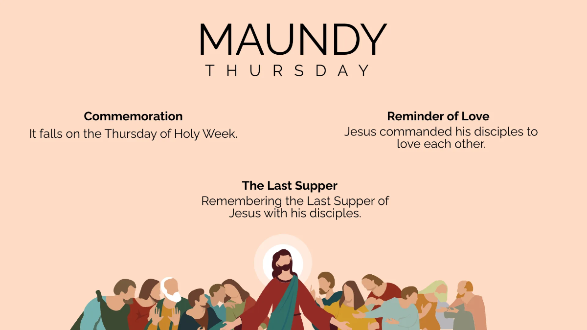 Free Holy Week Presentation Template to Edit Online
