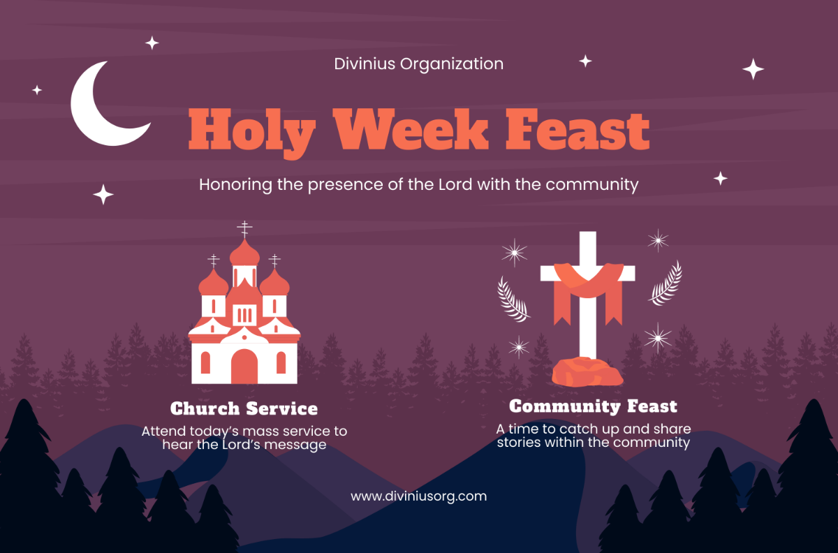 Holy Week Banner Template