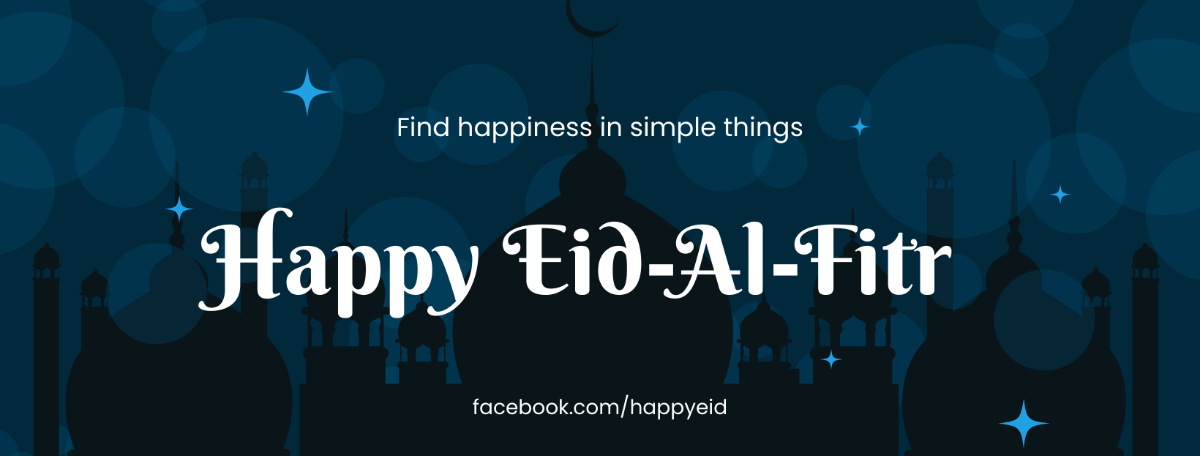 Eid al-Fitr Facebook Cover Banner Template