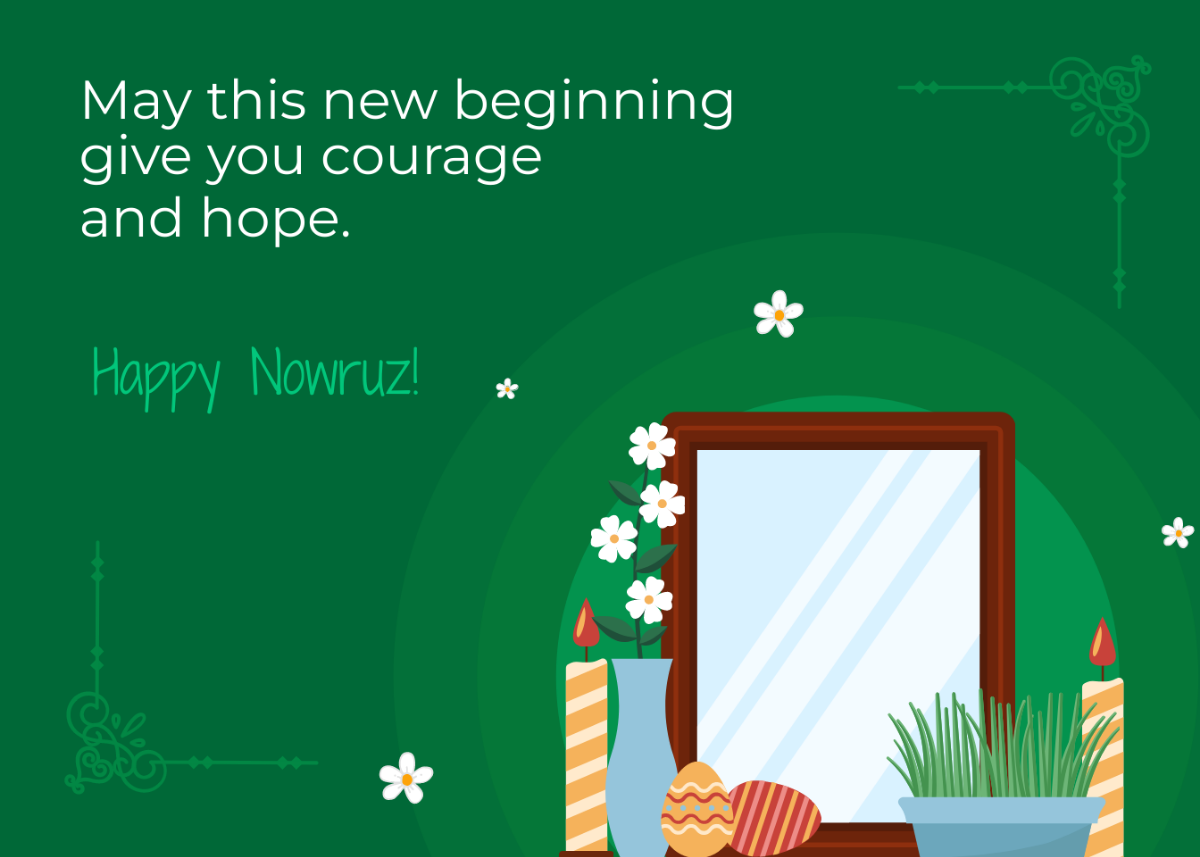 Free Nowruz Message  Template