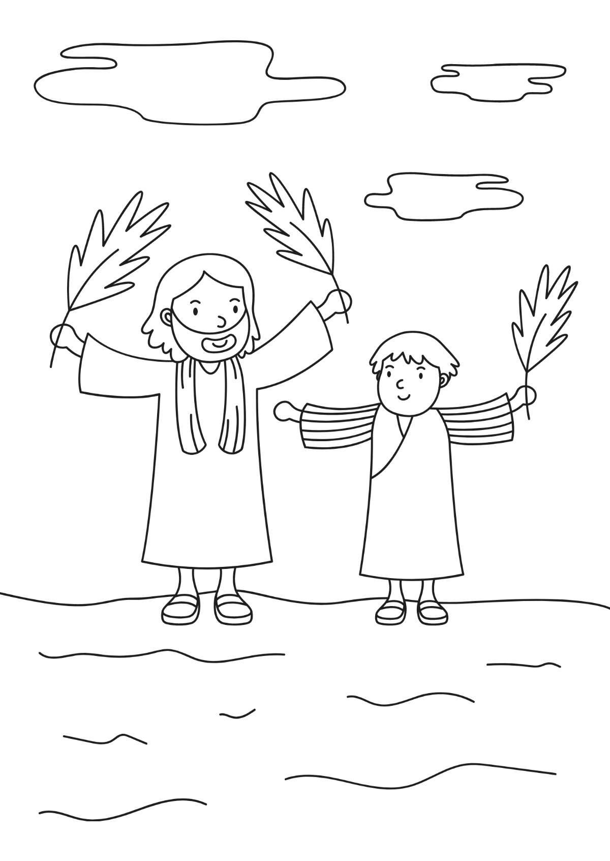 Holy Week Drawing Template