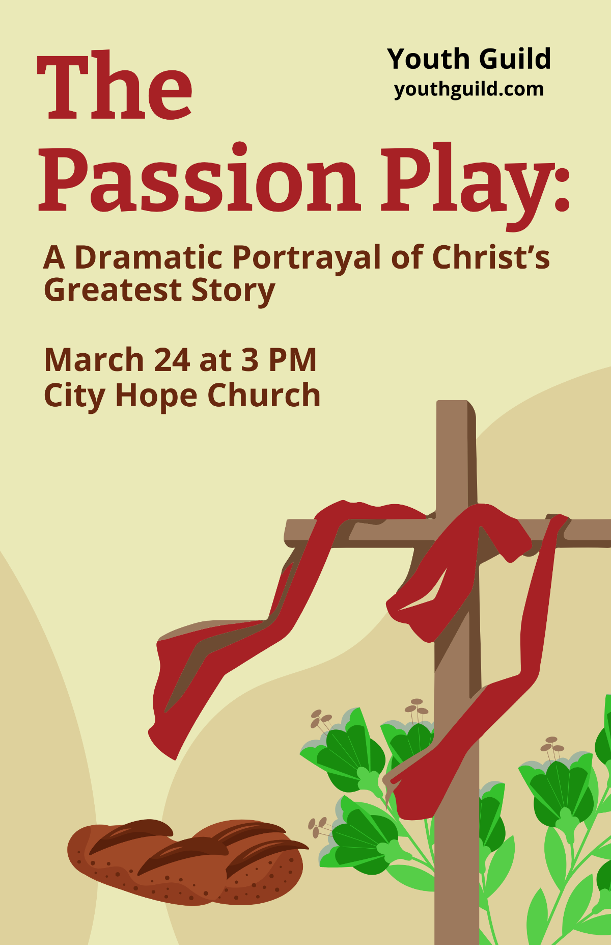 Free Holy Week Poster Template