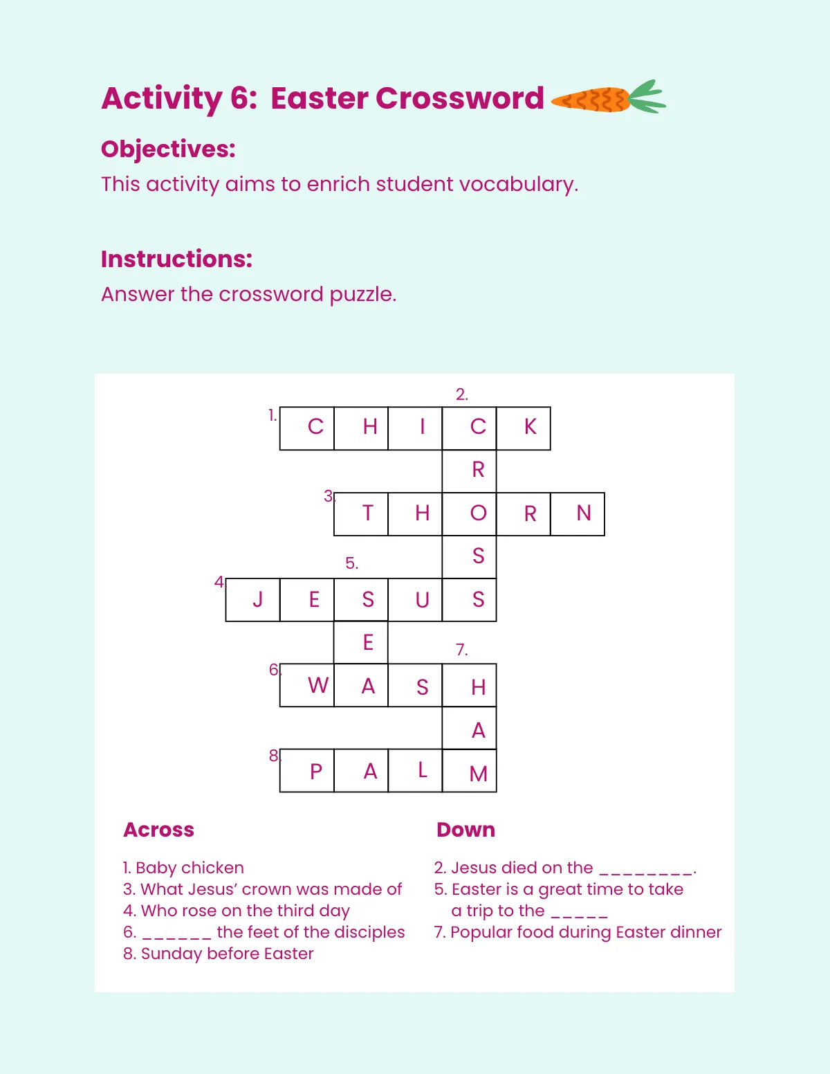 Free Easter Workbook Template to Edit Online