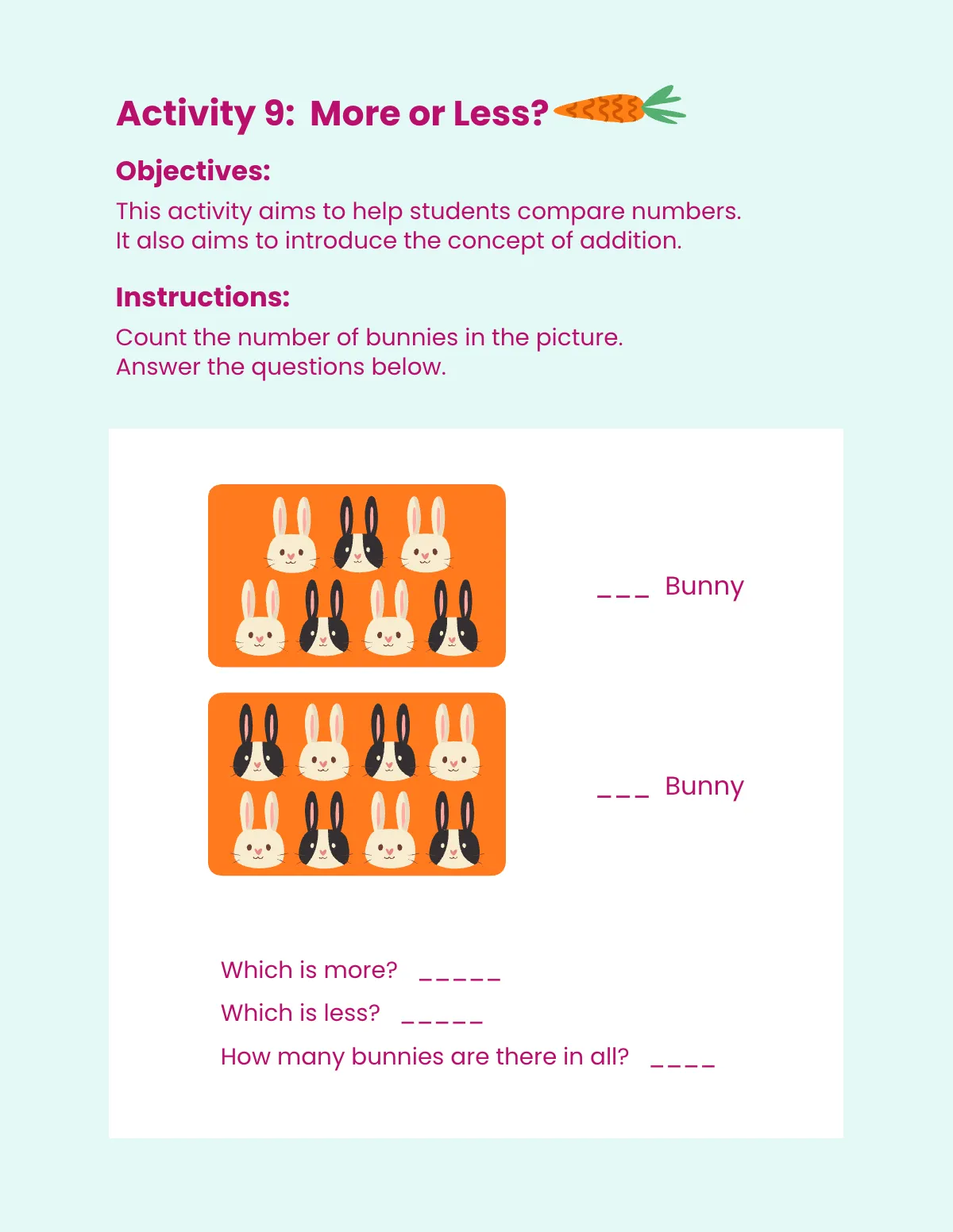 Free Easter Workbook Template to Edit Online