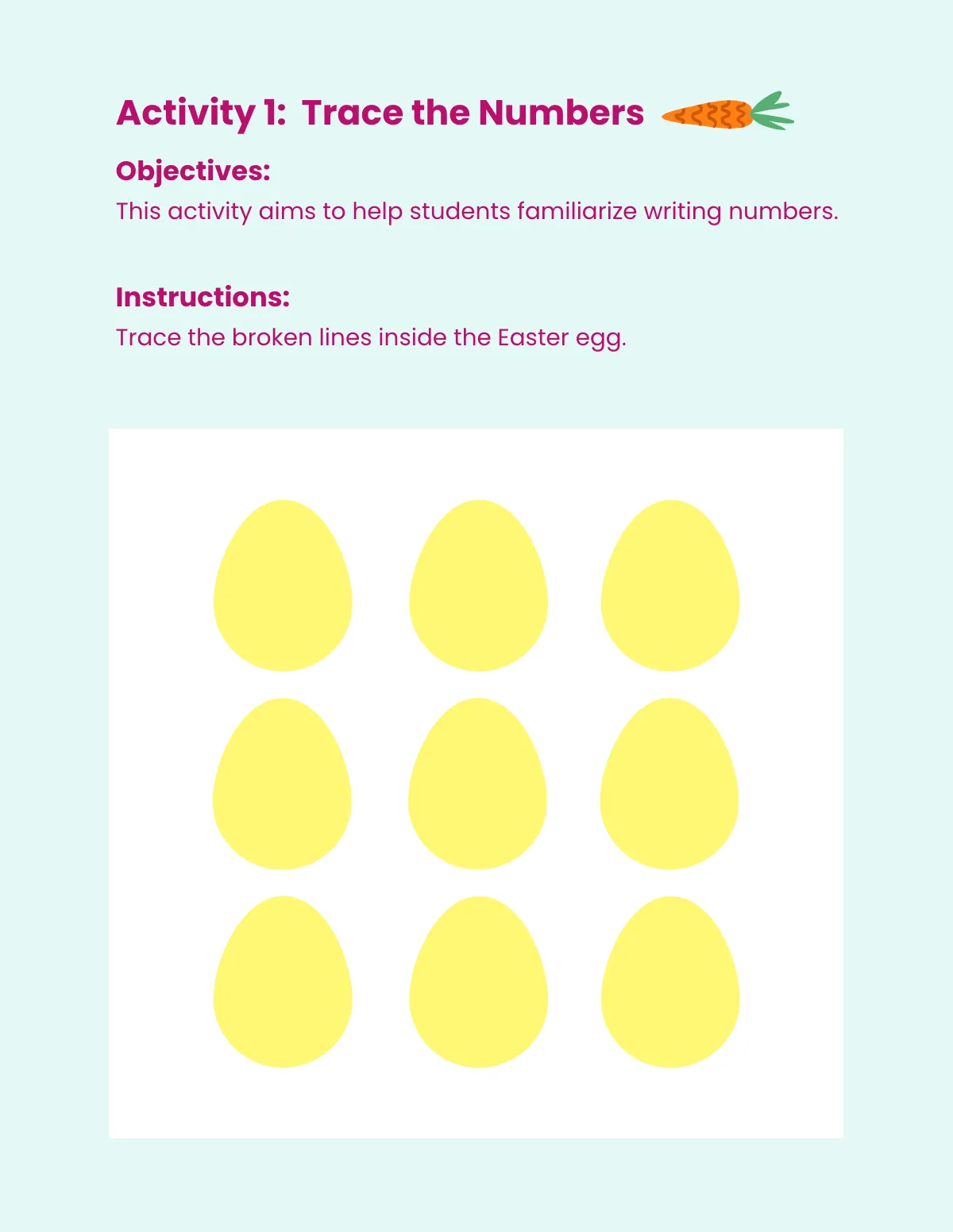 Free Easter Workbook Template to Edit Online
